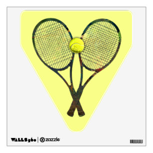 TENNIS RACQUETS & BALL Wall Decal