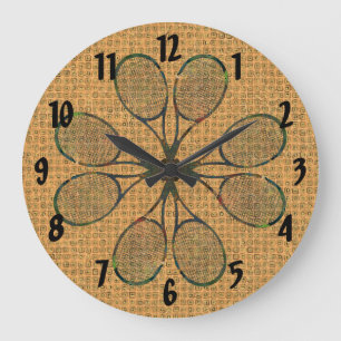 TENNIS RACQUETS Clock