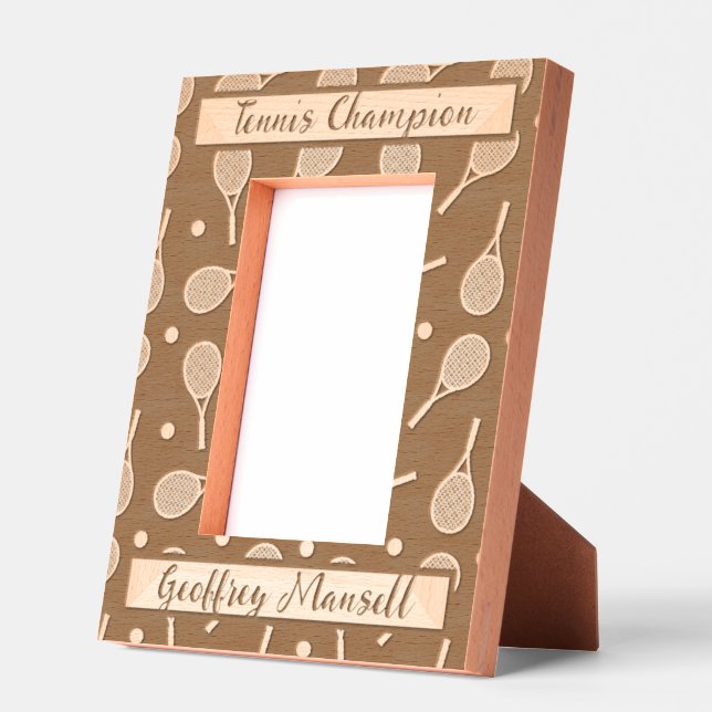 Tennis Racquets for Tennis Champ Engraved Frames (Left)