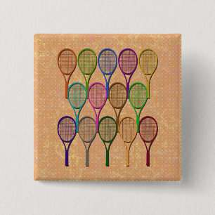 TENNIS RACQUETS IN COLOR Button