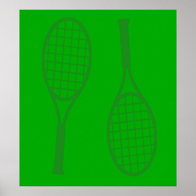 Tennis Racquets Poster (Front)