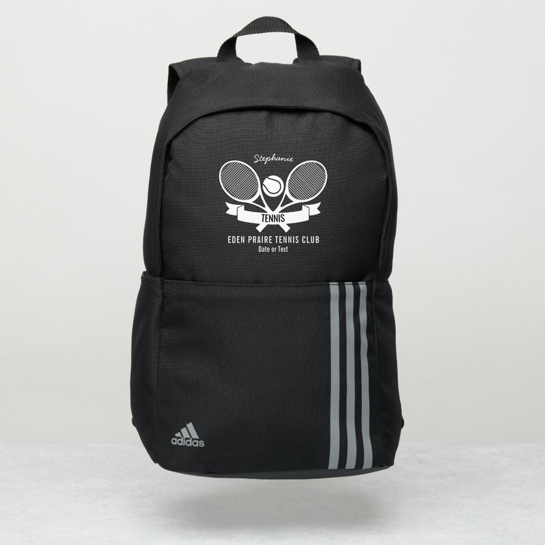Tennis Racquets, Tennis Team Player Name Custom Adidas Backpack Zazzle