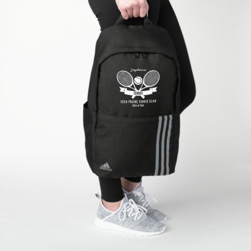Tennis Racquets, Tennis Team Player Name Custom Adidas Backpack Zazzle