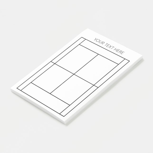 Tennis Record Notes - Custom Text         (Angled)