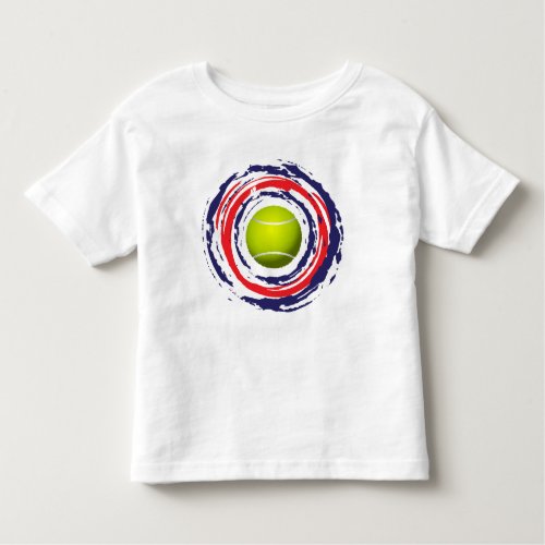 Tennis Red Blue And White Toddler T_shirt
