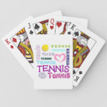 Tennis Repeating Playing Cards at Zazzle