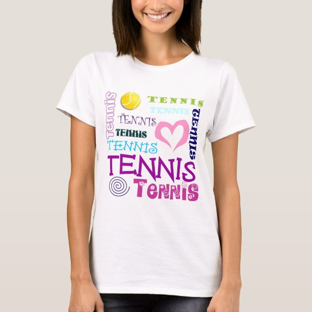 Tennis Repeating T-Shirt (Front)