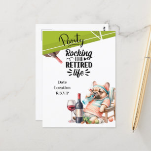 Tennis Retirement Postcard