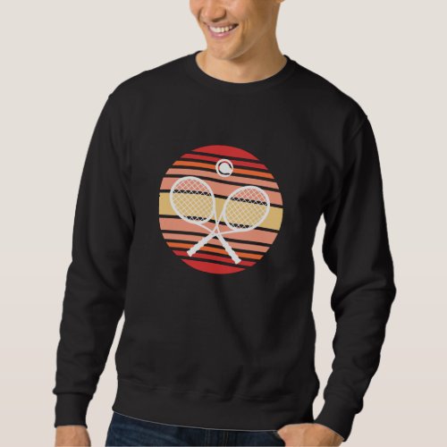 Tennis Retro Racket Ball Sweatshirt