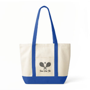 Tennis Rock Star Modern Tennis Ball Tote Bag