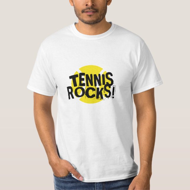 Tennis Rocks T-Shirt for men women and kids (Front)
