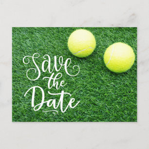 Tennis Save the Date for Party Invitation Postcard