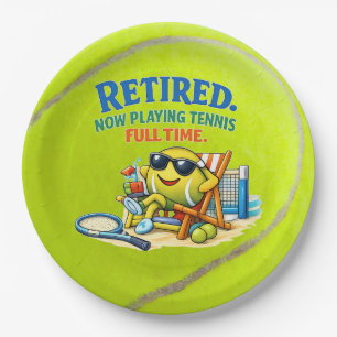 Tennis Saying for Tennis Players and Tennis Fans Paper Plates