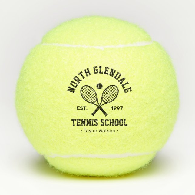 Tennis School Personalized Balls (Front)