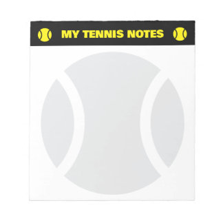 Tennis score notepads for player and coach