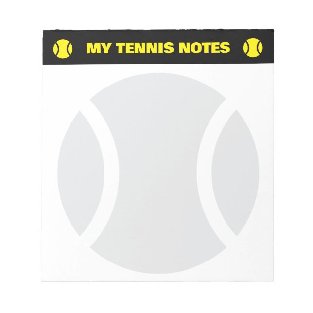 Tennis score notepads for player and coach (Front)