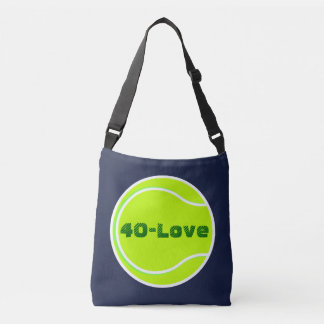 Tennis Score Points 40-Love, 40-15 Shoulder Bag 