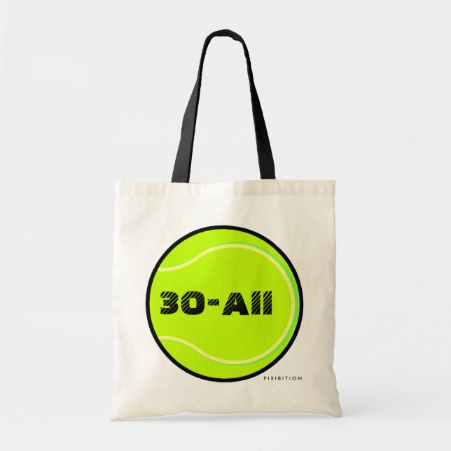 Tennis Score Points Tote Bag 30-All (Front)