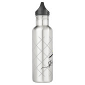 Tennis Script Name Customized Stainless Steel Water Bottle (Left)