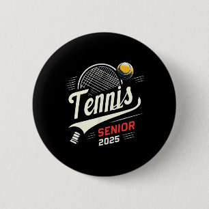 Tennis Senior 2025 Graduation Cl Of 2025 Graduate  Button