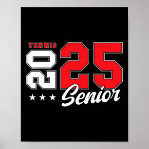 Tennis Senior Night Tennis Senior 2025 Graduation  Poster