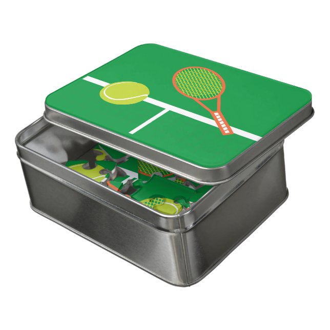Tennis Serve Jigsaw Puzzle (Lid Open)