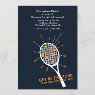 Tennis Invitations Zazzle