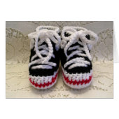 Tennis Shoes Baby Booties (Front Horizontal)