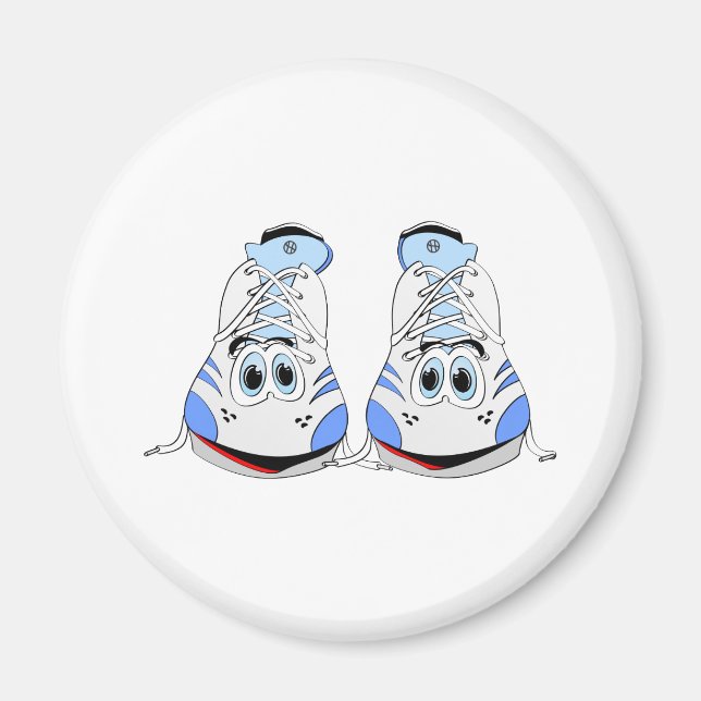 Tennis Shoes Cartoon Magnet (Front)