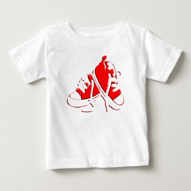 Tennis Shoes-Red Infant Tee (Front)