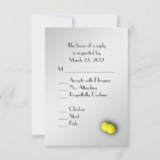 Tennis Silver RSVP with Menu Choice