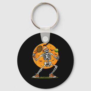 Tennis Skeleton Soky Boys Funny Halloween Tennis P Keychain