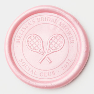 Tennis Social Club Preppy Bridal Shower Wax Seal Sticker
