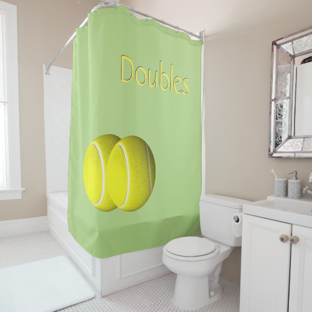 Tennis Sport Design  Shower Curtain (In Situ)