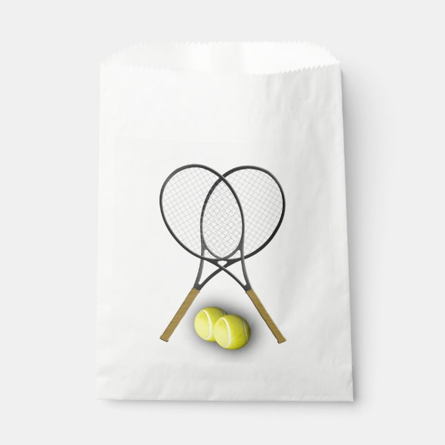 Tennis Sport Theme Favor Bag (Front)