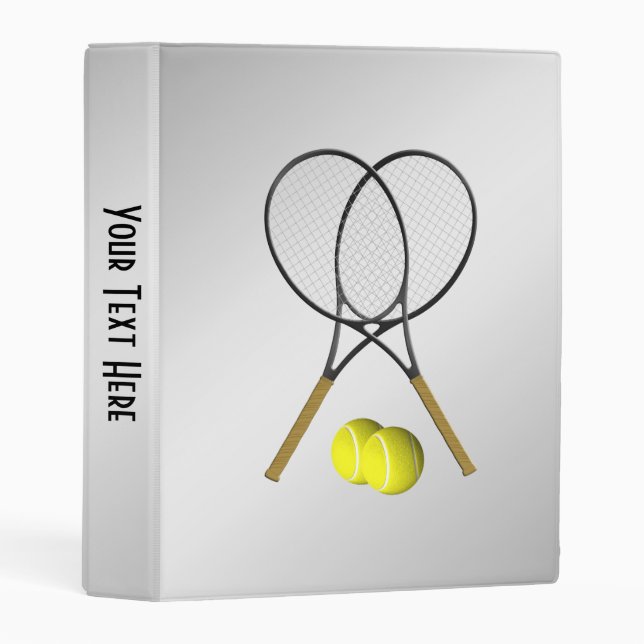 Tennis Sport Theme Mini Binder (Front/Spine)