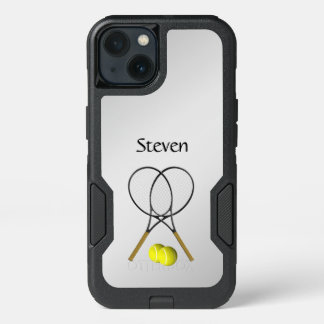 Tennis Sport Theme Personalized iPhone 13 Case