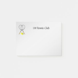 Tennis Sport Theme Personalized Post-it Notes