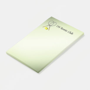 Tennis Sport Theme Personalized Post-it Notes
