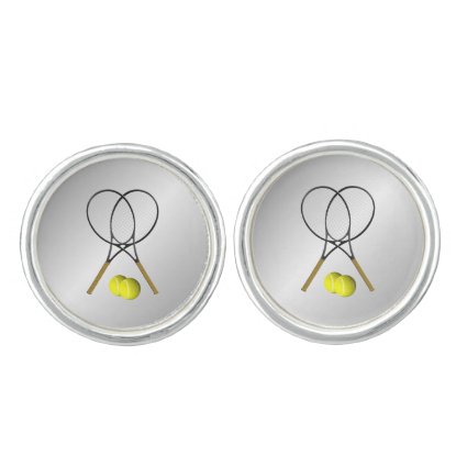 Tennis Sport Theme Silver