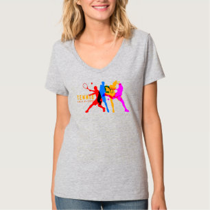 Tennis Sport   Women's V-Neck T-Shirt