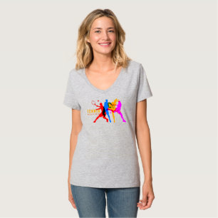 Tennis Sport Women's V-Neck T-Shirt