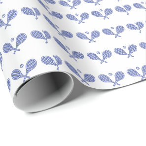 Tennis Sports Ball Racket Tennis Wrapping Paper