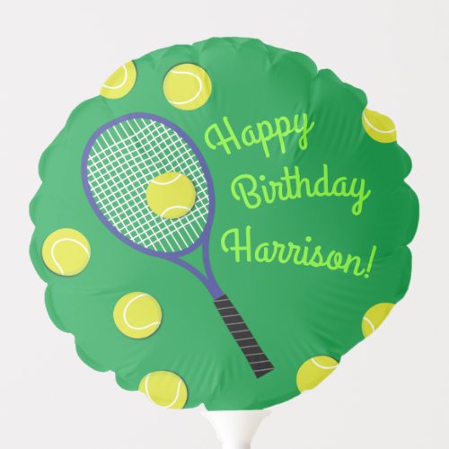 Tennis Sports Birthday Party Balloon