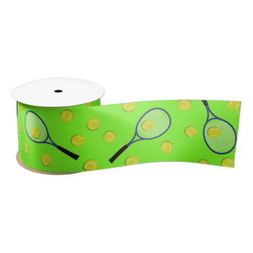 Tennis Sports Birthday Party Satin Ribbon