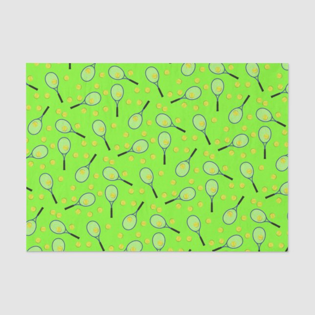 Tennis Sports Birthday Party Tissue Paper (Front)