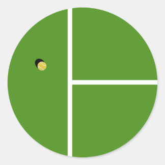Tennis Sports Classic Round Sticker