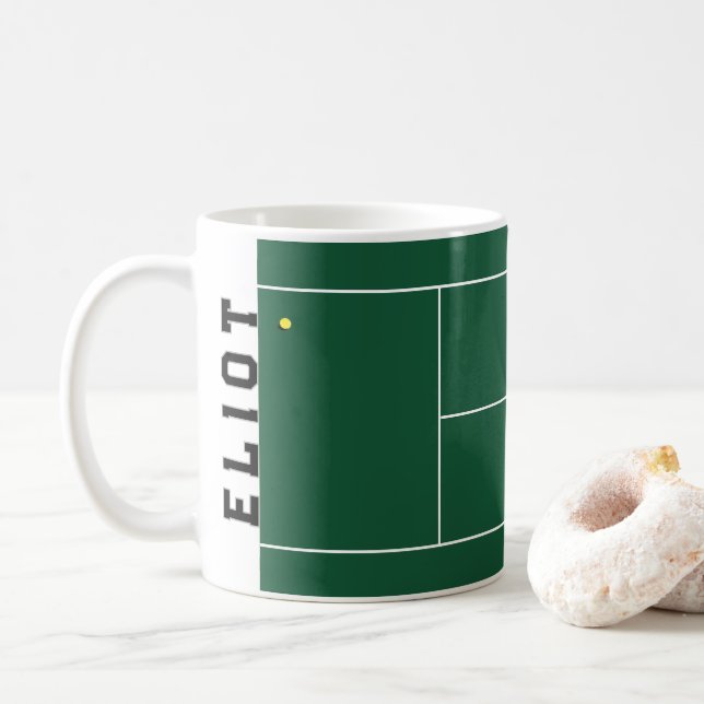 Tennis Sports Coffee Mug (With Donut)