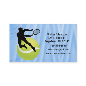 Tennis Sports Emphasis player2 ball Personalize Business Card