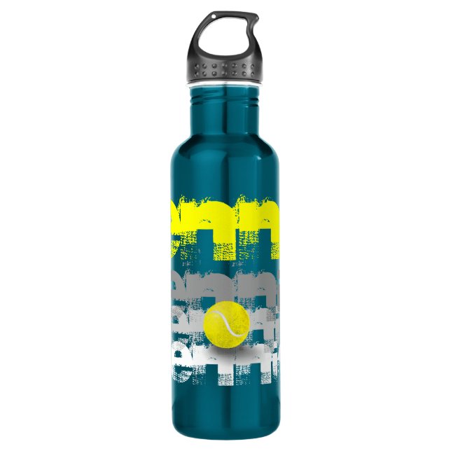 Tennis Stainless Steel Water Bottle (Front)